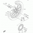 KLX400 (KLX400-B2) CANADA ONLY Переднее колесо