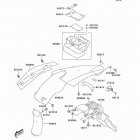 KLX400 (KLX400-A2) CANADA ONLY Заднее крыло