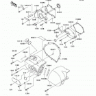 Vulcan 800 (VN800-A9) Левая крышка двигателя
