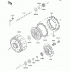 KX500 (KX500-E16) Сцепление