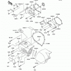Vulcan 800 Drifter (VN800-E4) Левая крышка двигателя
