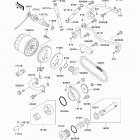 Vulcan 800 Classic (VN800-B9) Масляный и водяной насос. фильтр масленый