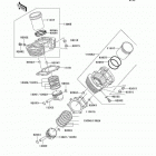 Vulcan 1500 Classic (VN1500-E7) Цилиндр и поршни