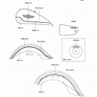 Vulcan 1500 Classic (VN1500-E7) Decals(boulogne / white)