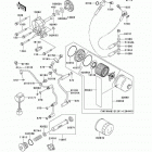 Vulcan 1500 Drifter (VN1500-R2) Масляный и водяной насос. фильтр масленый