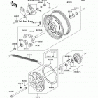 Vulcan 2000 (VN2000-A1) Заднее колесо и цепь