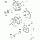 Vulcan 800 (VN800-A10) Сцепление