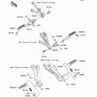Ninja ZX-6RR (ZX600-K1) Подножки