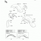 Vulcan 800 Classic (VN800-B9) Fenders(vn800-b8 / b9)