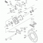 KX65 (KX65-A5) Задняя ступица колеса