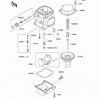 Ninja 500R (EX500-D10) Карбюратор в разборе