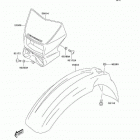 KLX400 (KLX400-A2) CANADA ONLY Переднее крыло(ья)