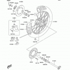 KLX400 (KLX400-B2) CANADA ONLY Задняя ступица колеса