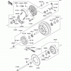 Vulcan 800 (VN800-A10) Заднее колесо и цепь