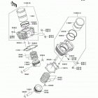 Vulcan 1600 Classic (VN1600-A2) Цилиндр и поршни