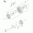 Concours (ZG1000-A15) Заднее колесо и цепь