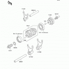 KX250F (KX250-N1) Валы и вилки переключения передач