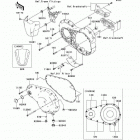 Vulcan 2000 (VN2000-A1) Левая крышка двигателя