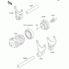 KX250 (KX250-M1) Валы и вилки переключения передач
