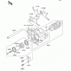ZZR1200 (ZX1200-C2) Валы и вилки переключения передач