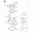 KX65 (KX65-A5) Цилиндр и головка цилиндров