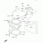 KLX400 (KLX400-B2) CANADA ONLY Цилиндр