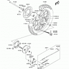 KLX125 (KLX125-A2) Rear hub(a1 / a2)