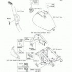 Vulcan 800 Drifter (VN800-E4) Наклейки предупреждения