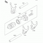 KX500 (KX500-E16) Валы и вилки переключения передач