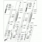 KLX400 (KLX400-A2) CANADA ONLY Передняя вилка