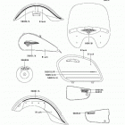 Vulcan 1500 Nomad Fi (VN1500-L4) Decals(black)(vn1500-l4)