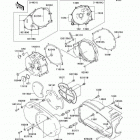 Vulcan 1500 Classic (VN1500-E4) Левая крышка двигателя