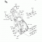 KX250 (KX250-M1) Рама ,крепежные детали