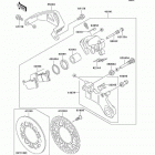 KX500 (KX500-E12) Задний тормоз