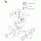 GTO (KH125-M5) Коленвал и поршни