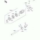 Vulcan 1500 Classic (VN1500-E4) Валы и вилки переключения передач