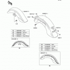 Vulcan 1500 Classic (VN1500-E5) Fenders(vn1500-e5 / e6)