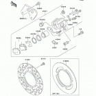 KX100 (KX100-D2) Rear brake(d1-d3)