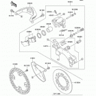 KX250 (KX250-M1) Задний тормоз