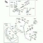 KX250 (KX250-M1) Главный тормозной цилиндр,передний