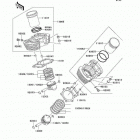 Vulcan 1500 Classic (VN1500-E4) Цилиндр и поршни
