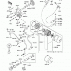 Vulcan 1500 Classic (VN1500-E4) Масляный и водяной насос. фильтр масленый