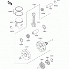 KX250 (KX250-M1) Коленвал и поршни
