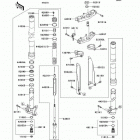 KX250 (KX250-M1) Передняя вилка