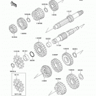 KX125 (KX125-M1) Трансмиссия