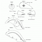Vulcan 800 Drifter (VN800-E3) Decals(red)(e3)