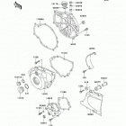 Ninja 500R (EX500-D7) Крышки двигателя