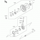 KDX220R (KDX220-A9) Переднее колесо