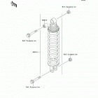 Ninja 500R (EX500-D7) Амортизатор