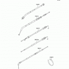 Ninja 500R (EX500-D7) Тросы управления